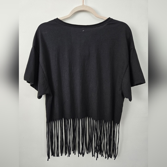 The Vinyl Icons Black cropped graphic t-shirt Pink Floyd's The Dark Side Size La - Picture 3 of 7